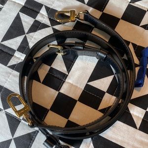 Black LV STRAP- Authentic